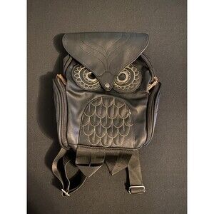 Black Owl Purse Backpack Bag Boho Forest Aesthetic Birds Funky Bohemian Artsy